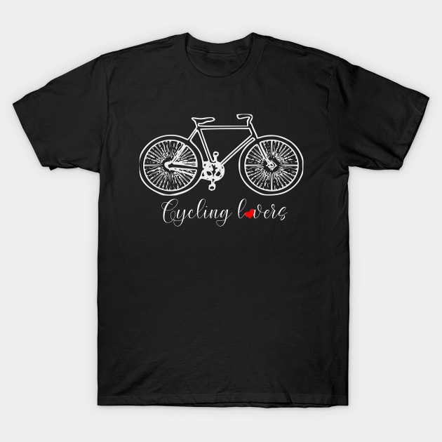 Cycling Lovers T-Shirt by vintagejoa